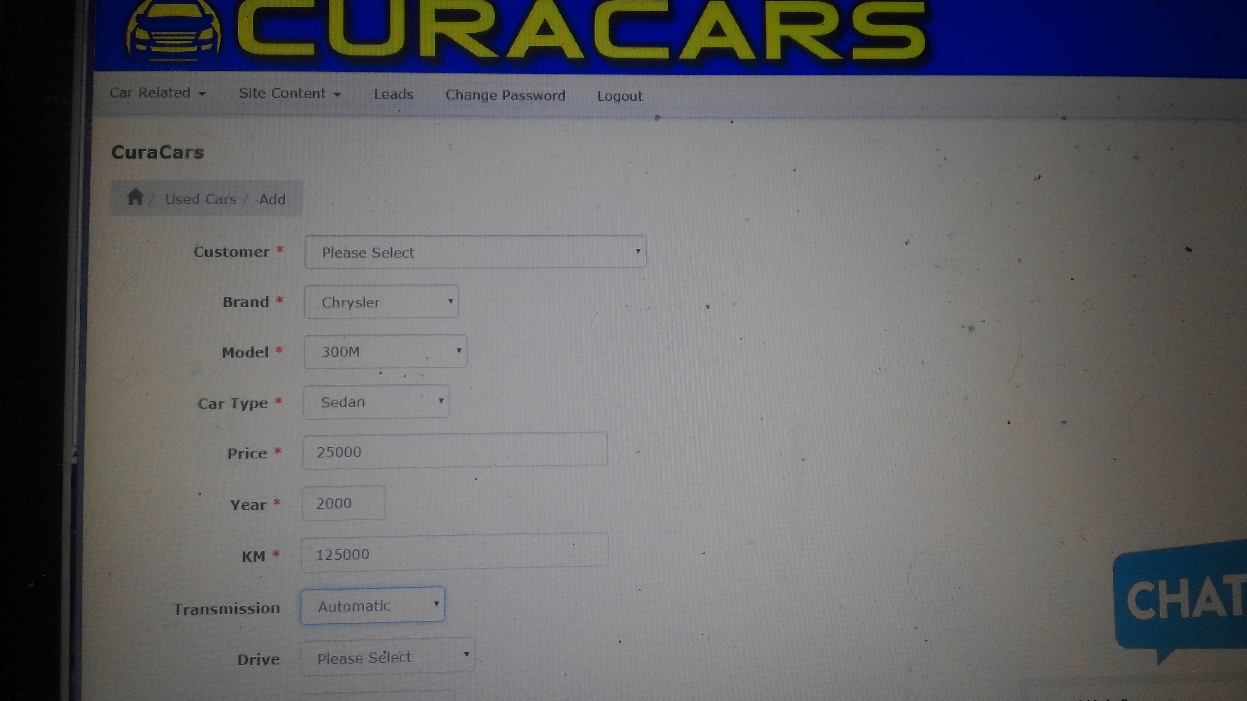 CuraCars Back-end updated