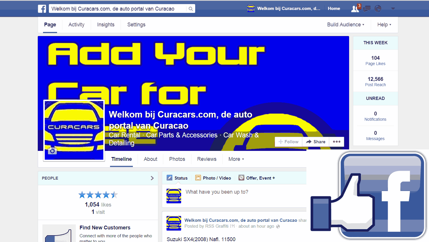 CuraCars op Facebook